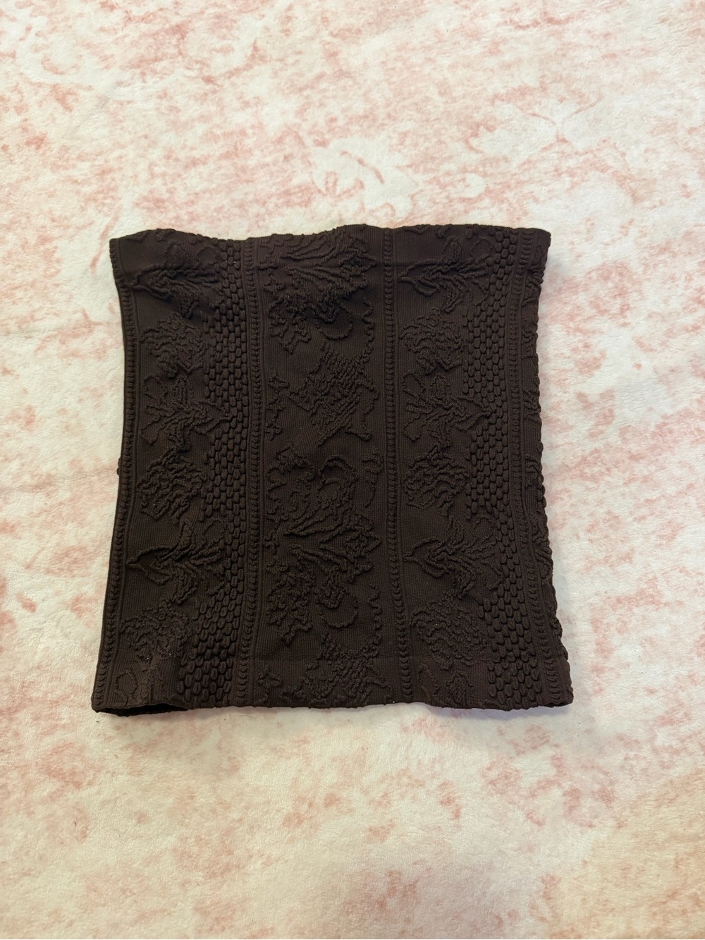 BDG Dark Brown Textured Knit Mini Skirt